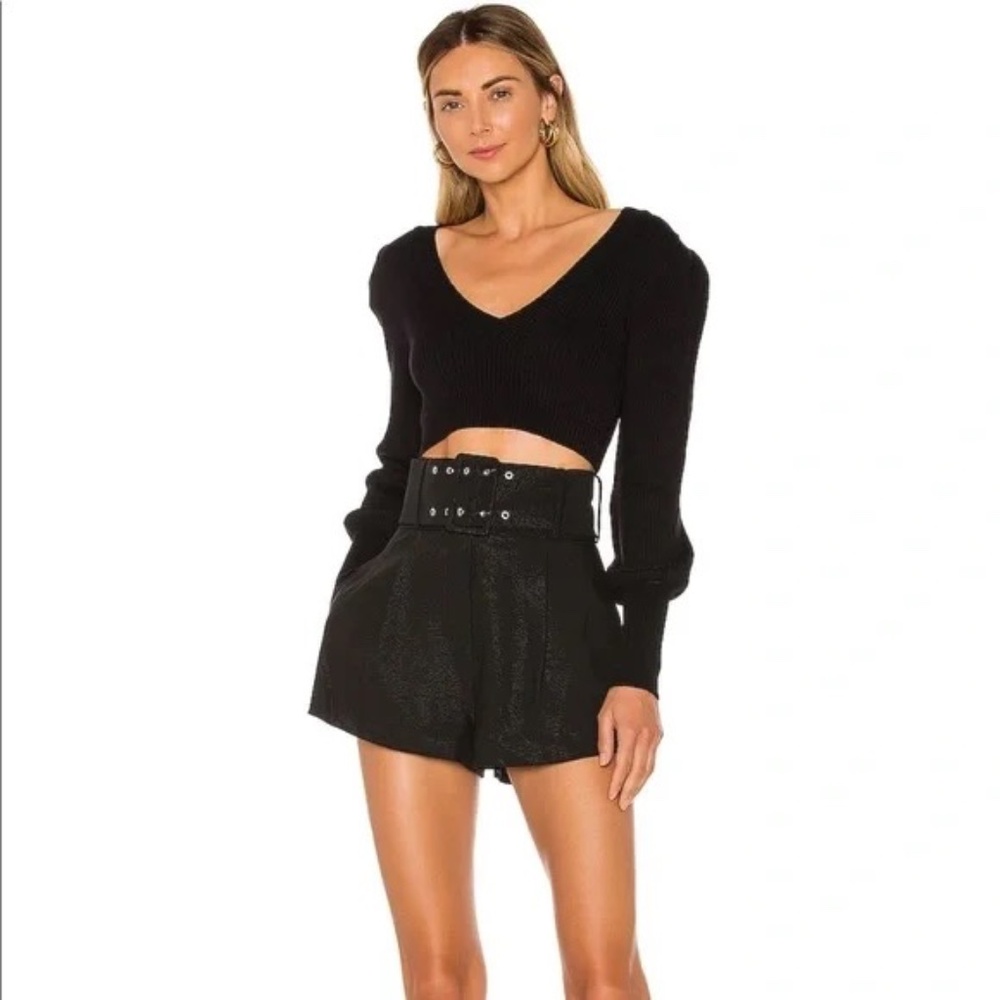 REVOLVE "NBD" Belted black shorts size Medium
